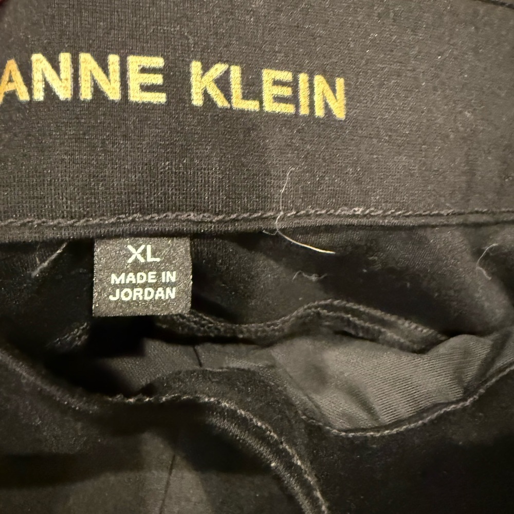 Anne Klein Black Pull On Ponte Riding Pants Stretch Comfort Waist XL - Picture 11 of 16